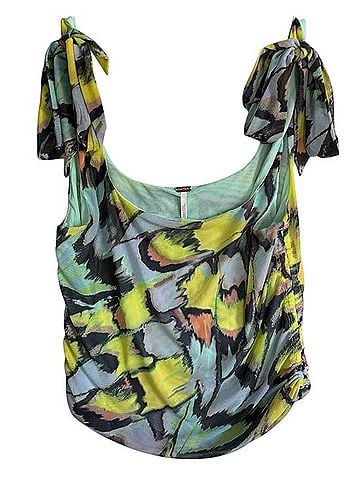 Free People Mesh Tie Strap Tank Top Tank Top (view 1)