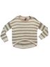 Quinn Stripes Tan Pink White Casual Sweaters Size M - photo 1