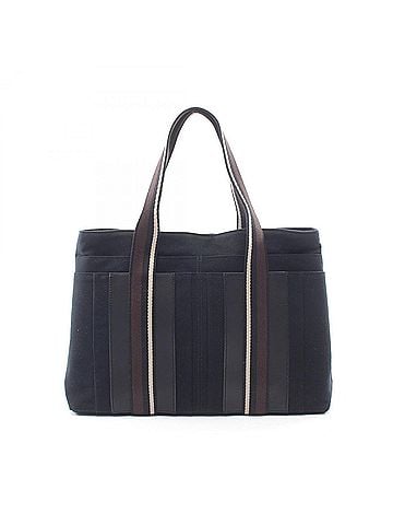 Hermès Hermes Troca Horizontal MM Tote Bag Handbag Canvas Leather Women's Black/Brown (view 1)