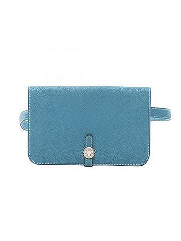 Hermès Hermes Dogon Poche Waist Bag/Body Bag/Handbag, Leather, Togo Women's, Blue (view 1)