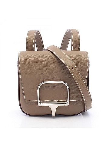 Hermès Hermes Della Cavalleria Mini Etoupe Shoulder Bag/Handbag, Leather, Veau Epsom, Women's, Gray, 082226CK (view 1)