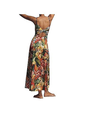 FARM Rio Painted Tropical Garden Maxi Dress Casual Dress (view 2)