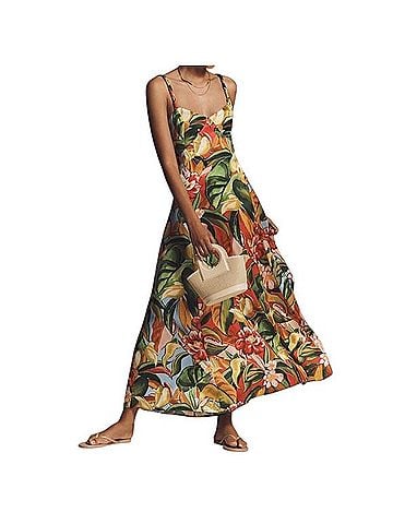 FARM Rio Painted Tropical Garden Maxi Dress Casual Dress (view 1)