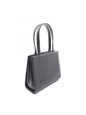 Yves Saint Laurent Yves Saint Laurent tote bag, handbag, leather, women's, black. (view 2)