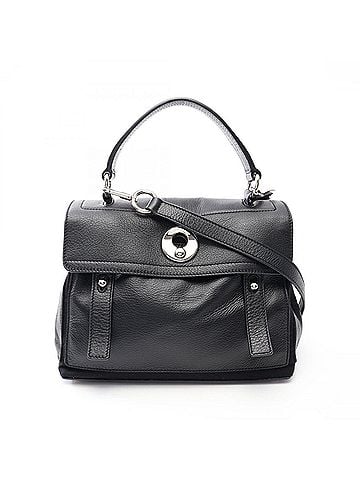 Yves Saint Laurent Yves Saint Laurent Muse Two Mini 2-Way Handbag, Leather, Women's, Black, 283761 (view 1)