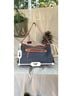 Dooney & Bourke Blue Tan Red Leather Hobo One size - photo 3