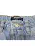 Missguided Solid Blue Denim Shorts Size XS - photo 3