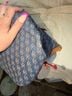 Dooney & Bourke Blue Tan Red Leather Hobo One size - photo 7