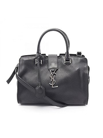Yves Saint Laurent Yves Saint Laurent Saint Laurent Paris Baby Cabas YSL Line 2-Way Handbag Leather Women's Black 424868 (view 1)