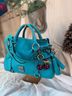 Dooney & Bourke Blue Leather Satchel One size - photo 4