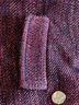 Chico's Tweed Burgundy Red Black Blazer Size M - photo 5