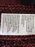 Chico's Tweed Burgundy Red Black Blazer Size M - photo 6