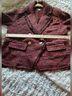 Chico's Tweed Burgundy Red Black Blazer Size M - photo 9