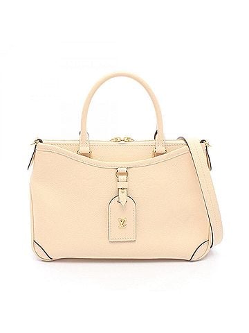 Louis Vuitton Louis Vuitton Trianon PM Monogram Empreinte Cream 2-Way Handbag, Leather, Empreinte, Women's, Beige, M46503 (view 1)