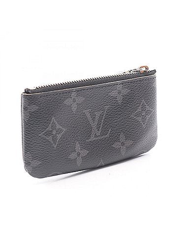 Louis Vuitton Louis Vuitton Pochette Clé Monogram Eclipse Reverse Wallet with Keyring, Coin Purse, Men's, Gray/Black, M80905 (view 2)
