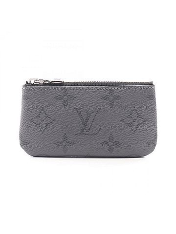 Louis Vuitton Louis Vuitton Pochette Clé Monogram Eclipse Reverse Wallet with Keyring, Coin Purse, Men's, Gray/Black, M80905 (view 1)