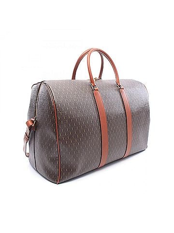 Yves Saint Laurent Yves Saint Laurent Saint Laurent Paris Le Monogram Duffle Bag, 2-Way Boston Bag/Handbag, Coated Canvas and Leather, Men's/Women's, Brown, 582141 (view 2)