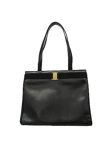 Salvatore Ferragamo Salvatore Ferragamo Vara Leather Tote Bag, Black, Women's (view 1)