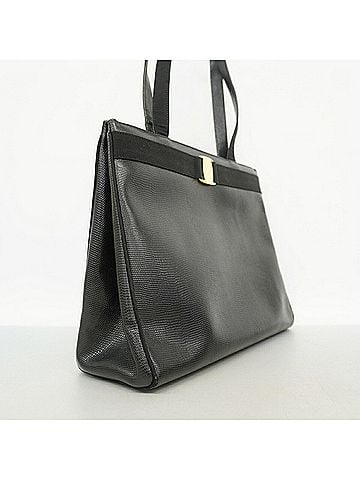 Salvatore Ferragamo Salvatore Ferragamo Vara Leather Tote Bag, Black, Women's (view 2)