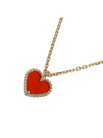 Van Cleef & Arpels Van Cleef &amp; Arpels Sweet Alhambra Carnelian Necklace 42cm 18K PG 750 (view 1)