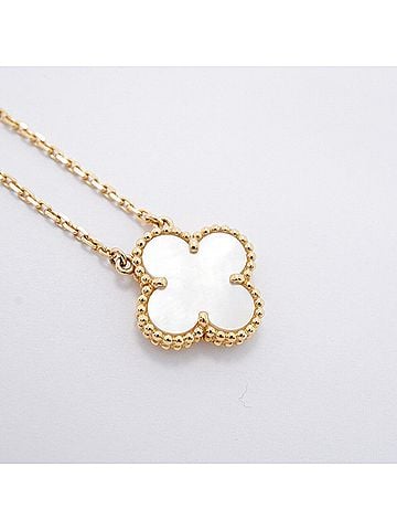 Van Cleef & Arpels Van Cleef &amp; Arpels Alhambra Necklace, 18K Yellow Gold, Mother-of-Pearl, Ladies' (view 2)