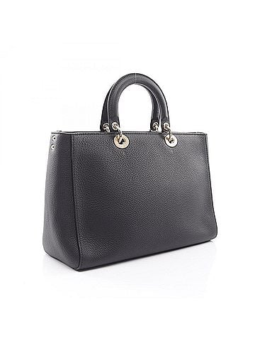 Christian Dior Christian Dior Dior Lady D-Sire Large 2-Way Handbag, Leather, Women's, Black (view 2)