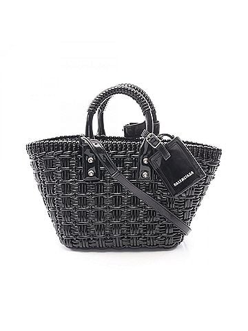 Balenciaga Balenciaga BISTRO XS Bistro Basket Bag 2-Way Tote Handbag Enamel Women's Black 671342 (view 1)