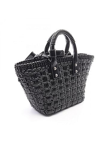 Balenciaga Balenciaga BISTRO XS Bistro Basket Bag 2-Way Tote Handbag Enamel Women's Black 671342 (view 2)