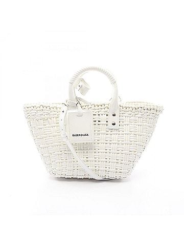 Balenciaga Balenciaga BISTRO XS Bistro Basket Bag 2-Way Tote Handbag Enamel Women's White 671342 (view 1)