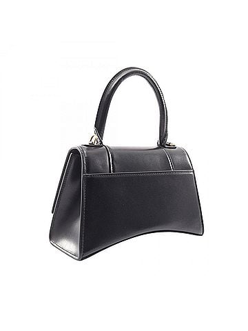 Balenciaga Balenciaga Hourglass Small 2-Way Handbag, Leather, Women's, Black, 593546 (view 2)