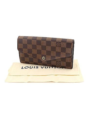 Louis Vuitton Louis Vuitton Damier Portefeuille Sarah Bi-fold Long Wallet, Ebene Brown, N63209 (view 2)