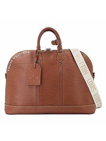 Louis Vuitton Louis Vuitton Epi XL Alma GM 2-way Handbag Shoulder Leather Cognac M23102 RFID Silver Hardware Travel (view 1)