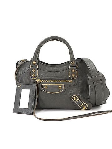 Balenciaga Balenciaga Classic Metallic Edge Mini City 2-way Hand/Shoulder Handbag Leather Grey 390160 (view 1)