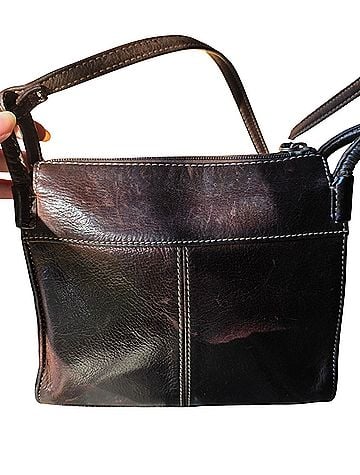 Fossil Leather Crossbody Bag (view 2)