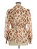 Peach Brown Peach Long Sleeve Blouse Size 1X - photo 2
