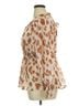 Peach Brown Peach Long Sleeve Blouse Size 1X - photo 4