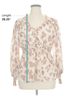 Peach Brown Peach Long Sleeve Blouse Size 1X - photo 5