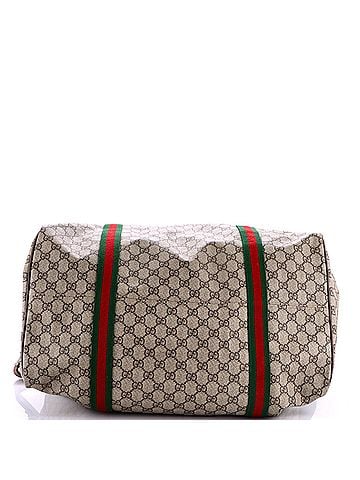 Gucci Web Convertible Duffle Bag GG Coated Canvas Medium (view 2)