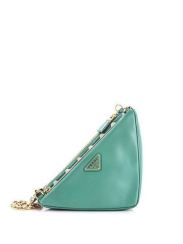 Prada Double Symbole Triangle Bag Leather and Jacquard Mini (view 1)