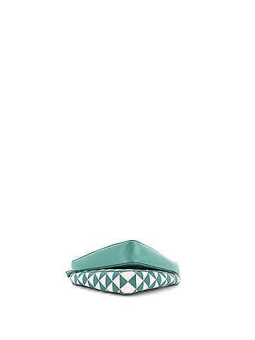Prada Double Symbole Triangle Bag Leather and Jacquard Mini (view 2)