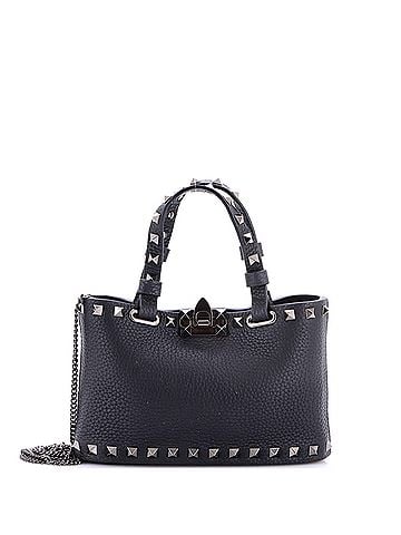 Valentino Garavani Rockstud Flip Lock Chain Tote Leather Mini (view 1)