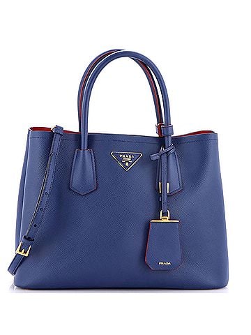 Prada Cuir Double Tote Saffiano Leather Medium (view 1)