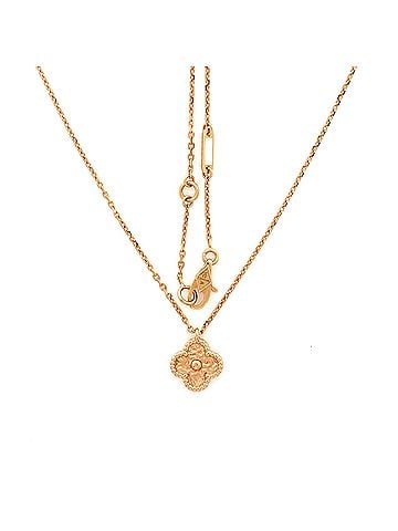 Van Cleef & Arpels Sweet Alhambra Pendant Necklace 18K Rose Gold (view 2)