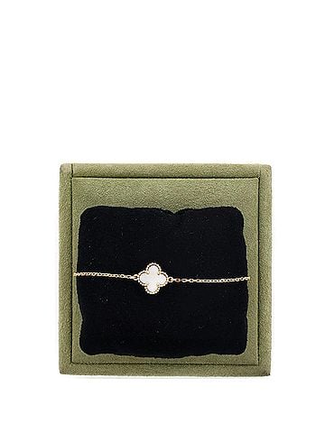 Van Cleef & Arpels Sweet Alhambra Bracelet 18K Yellow Gold and Mother of Pearl (view 2)