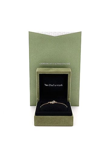 Van Cleef & Arpels Sweet Alhambra Butterfly Bracelet 18K Yellow Gold and Mother of Pearl (view 2)