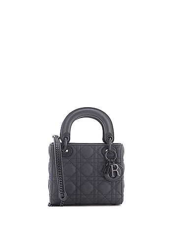 Christian Dior Ultra Matte Lady Dior Chain Bag Cannage Quilt Calfskin Mini (view 1)