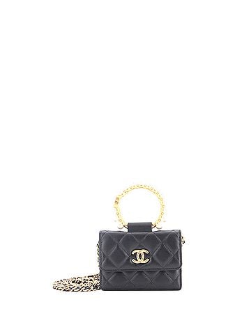 Chanel Pearl Crown Clutch with Chain Quilted Lambskin (view 1)