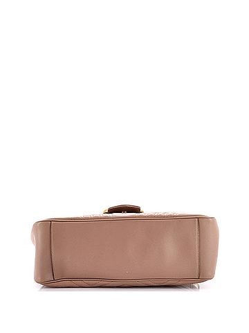 Gucci GG Marmont Top Handle Flap Bag Matelasse Leather Medium (view 2)