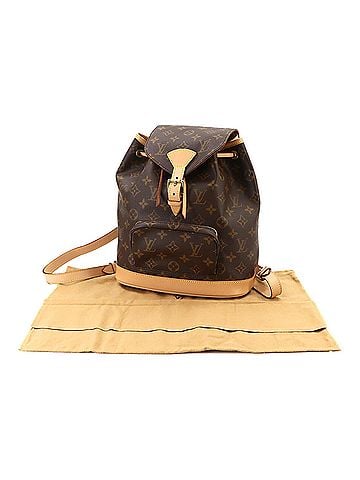 Louis Vuitton Louis Vuitton Montsouris MM Monogram Backpack, Brown, M51136 (view 1)