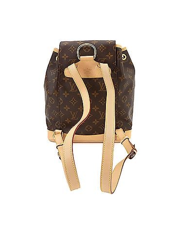 Louis Vuitton Louis Vuitton Montsouris MM Monogram Backpack, Brown, M51136 (view 2)